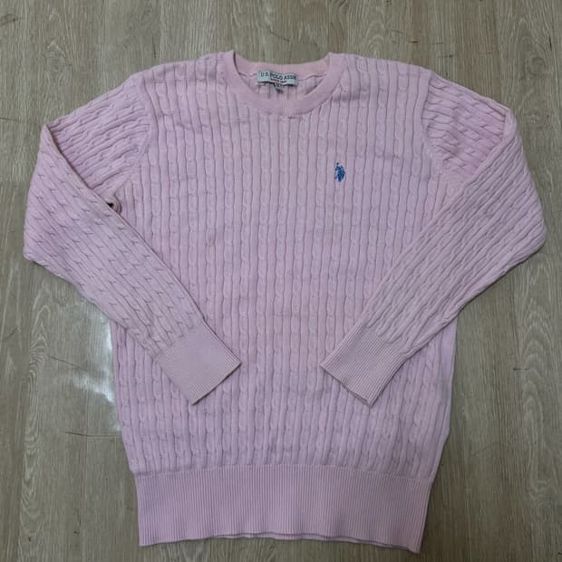 유에스 폴로 여성 꽈배기 니트 M/95 