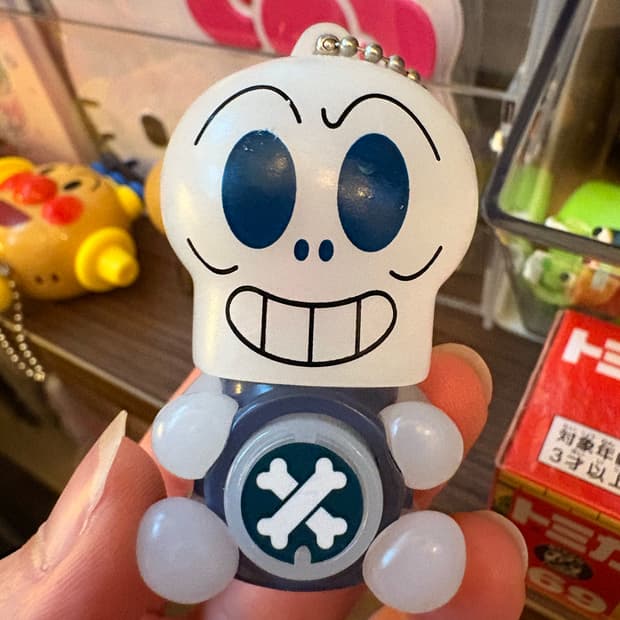 호빵맨 빈티지 장난감키링 해골맨
