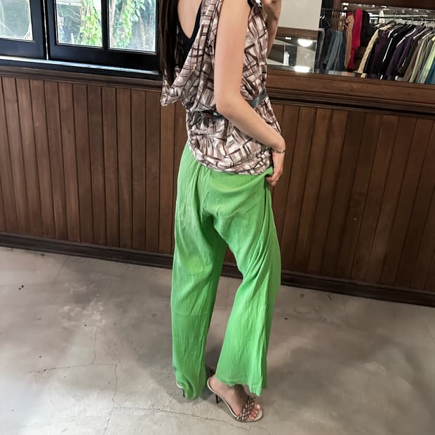 ISSEY MIYAKE crinkle pants