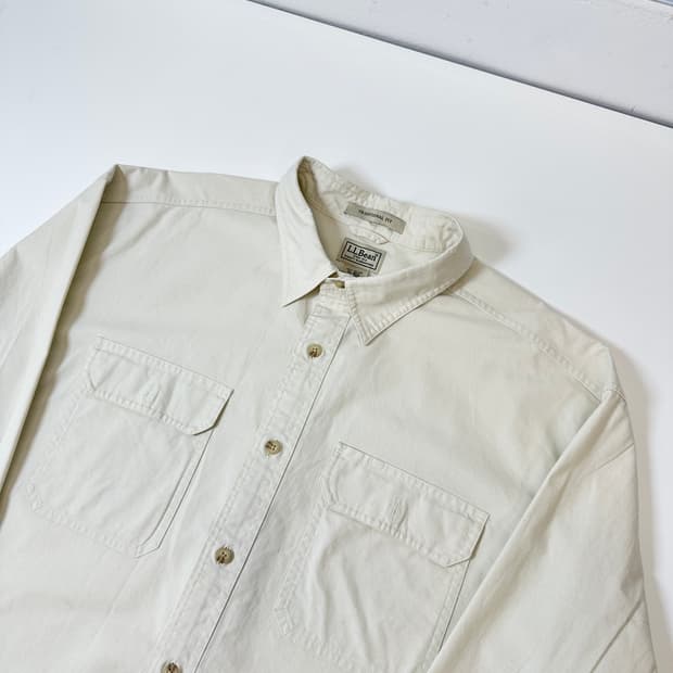 엘엘빈 투포켓 옥스포드 셔츠 베이지 xl