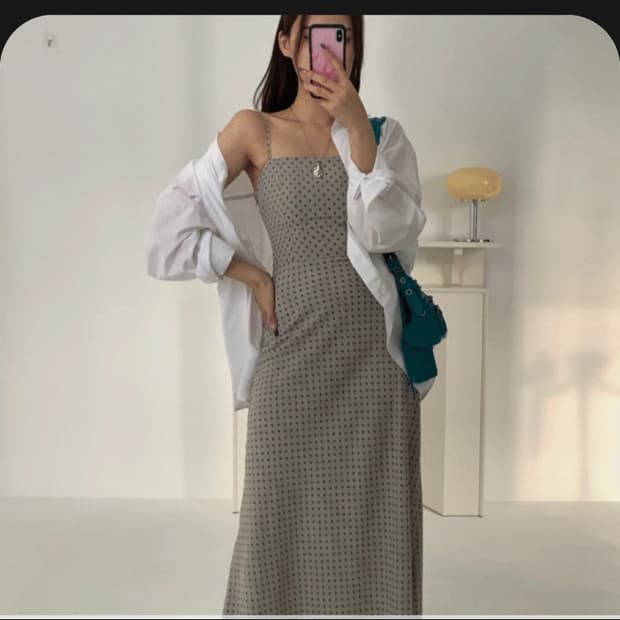 루루서울 체크 바운드 드레스 [그린]