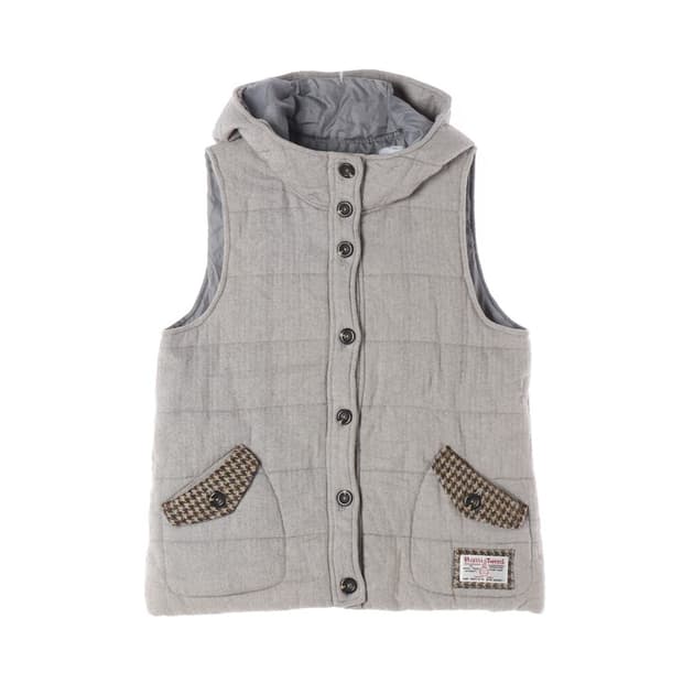 Natural Palette x 해리스 트위드 패딩조끼 L