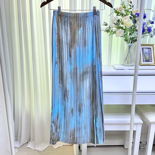 이세이미야케 archive Pleated Maxi Skirt 