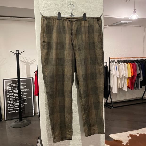 코모리 오버사이즈 체크팬츠