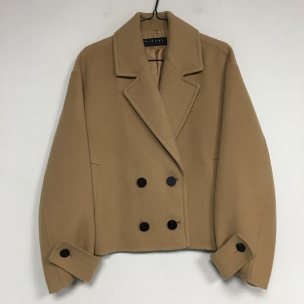 SISLEY 시슬리 더블 울 코트 90