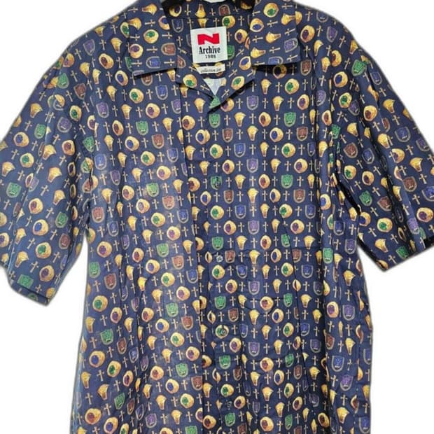 비욘드클로젯 아카이브 컬렉션 오버핏 반팔 셔츠 (새상품급)