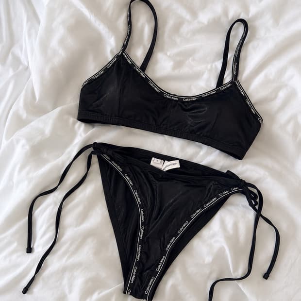 Calvin Klein logo tape bikini