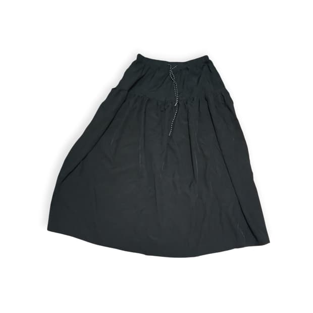 스트링 블랙 스커트