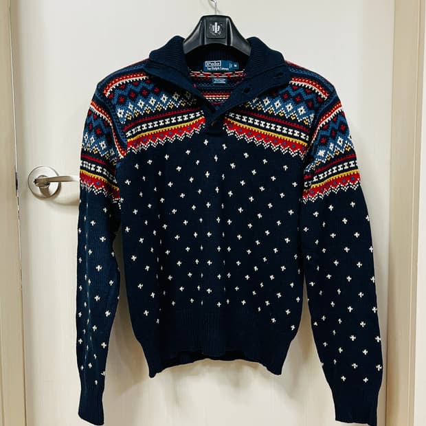 폴로 랄프로렌 노르딕 눈꽃니트 M