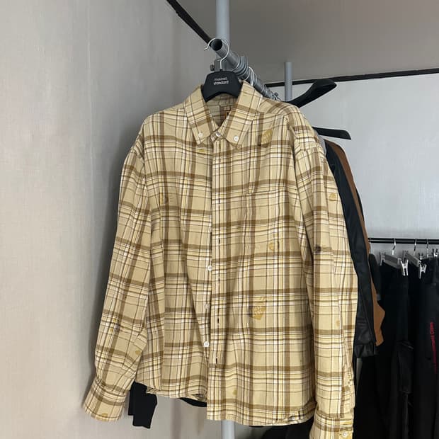 휴먼메이드 체크 셔츠