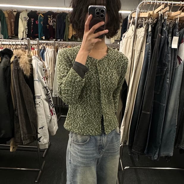 OS)Japanese vintage 여성 니트 가디건