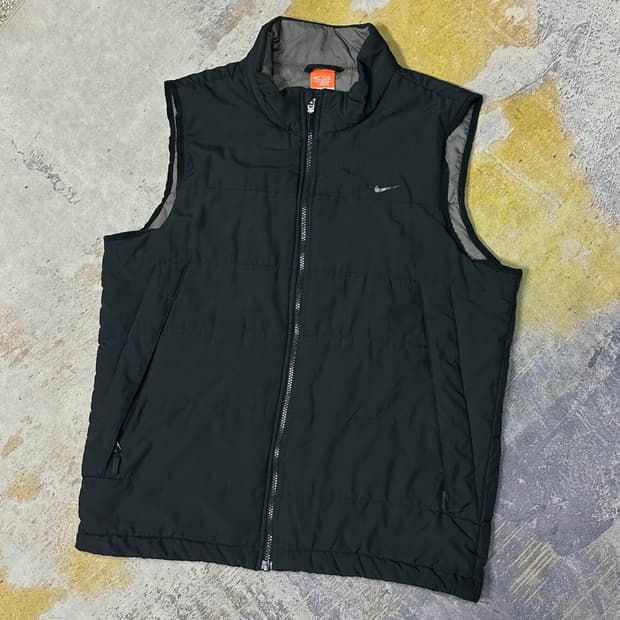나이키 블랙 패딩조끼 L