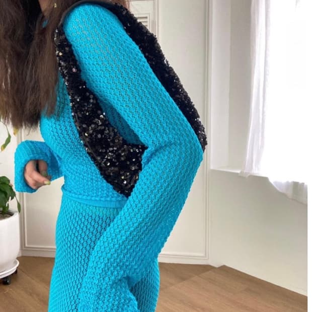 코이무이 스팽글 숄더백