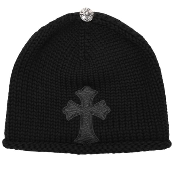 크롬하츠 크로스 레더 패치 비니