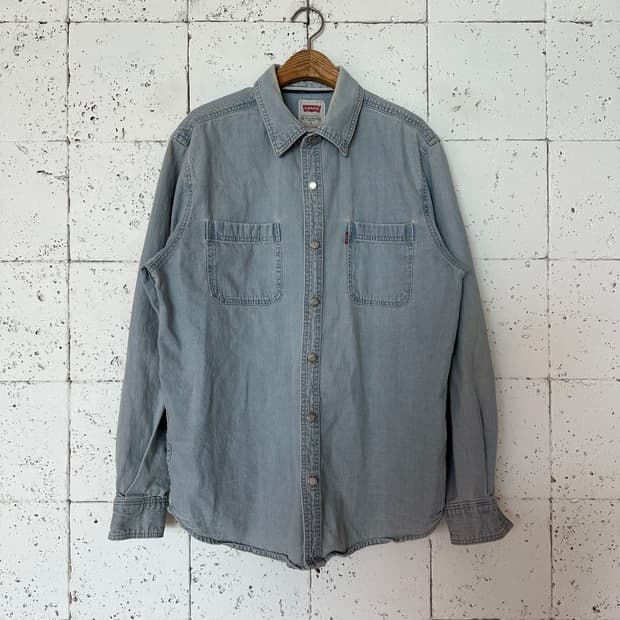 L 리바이스 데님 셔츠