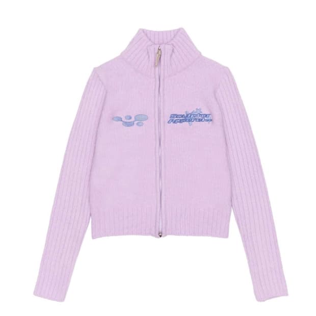 스컬프터 아톰 니트집업 베이비핑크 M