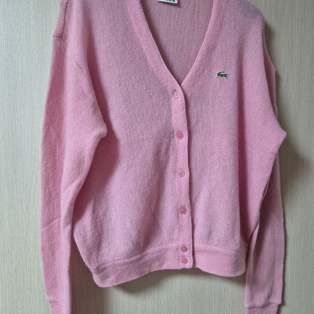 (정품) 라코스테  가디건 95 여성 울가디건 브이넥가디건