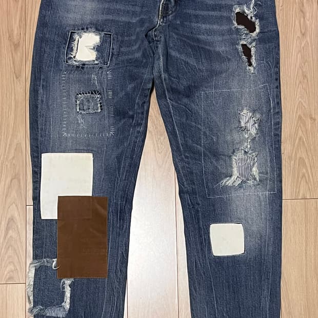 디스퀘어드 DSQUARED2 패치워크 데님 팬츠 50