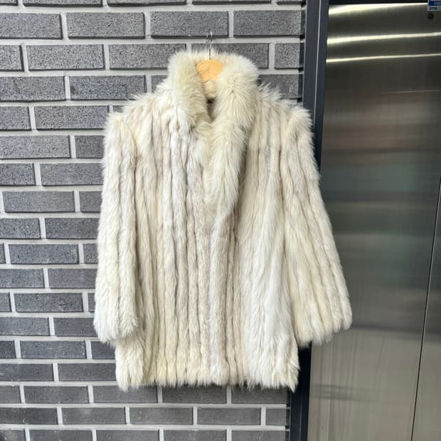 90s 폭스퍼 자켓 아이보리