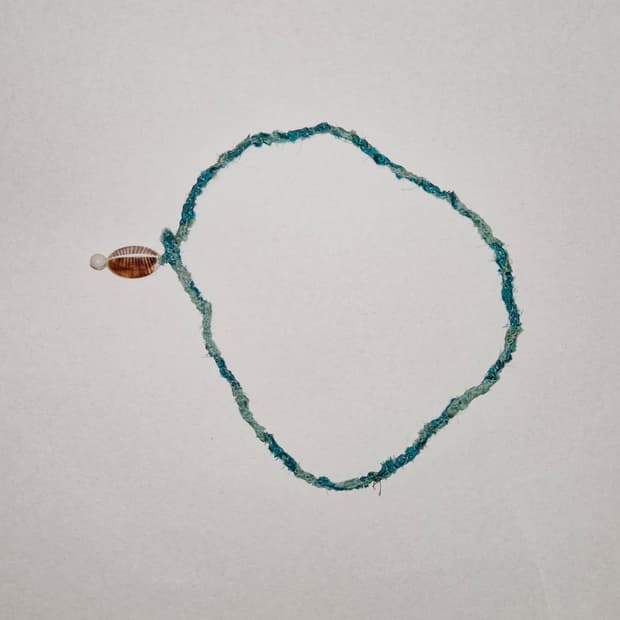 명주 자개 목걸이