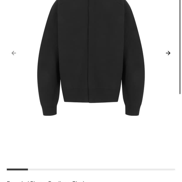 아모멘토 라운드 슬리브 가디건 블랙m사이즈  판매