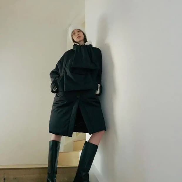 에핑글러 머플러패딩 에핑글러 롱패딩