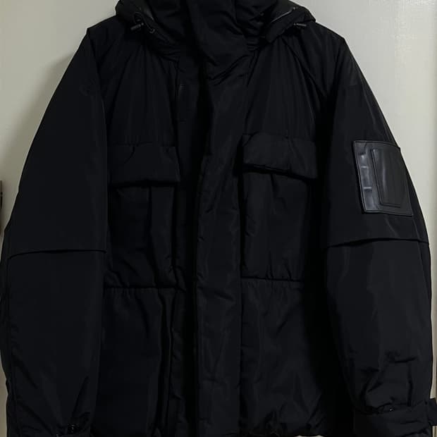 준지 남성 구스다운 패딩 블랙 48