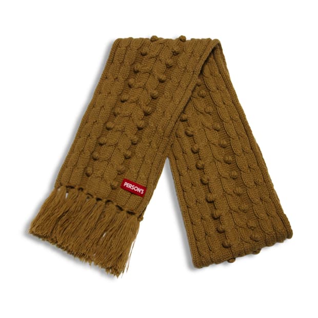 Person's Mustard Foam muffler