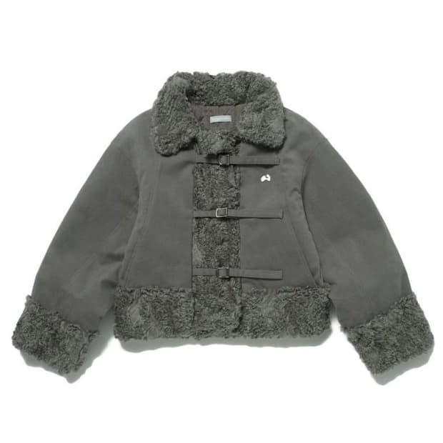 허그유어스킨 퍼자켓 무스탕 