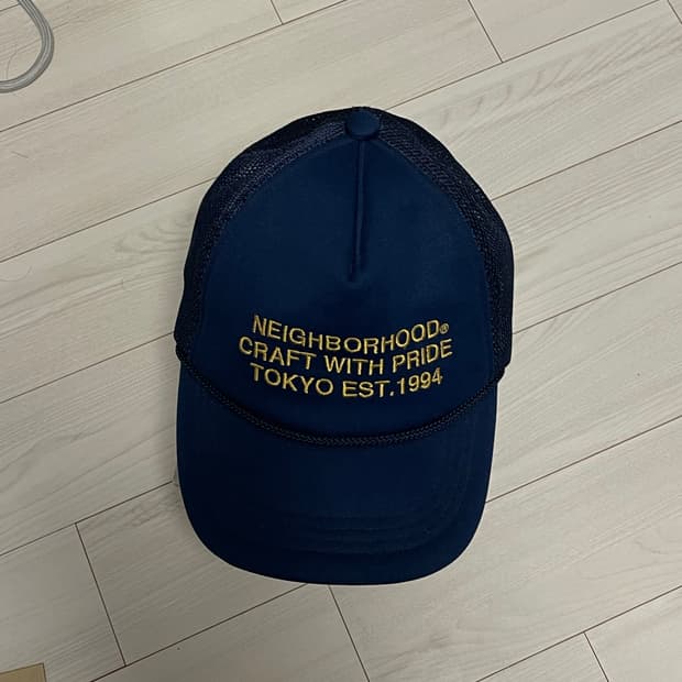 네이버후드 메쉬캡 딥블루