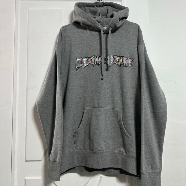 퍼킹어썸 로고 후드티