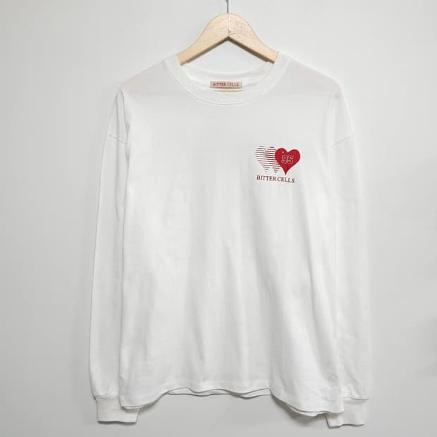 BITTER CELLS 비터셀즈 하트 로고 프린팅 긴팔 티셔츠 Free