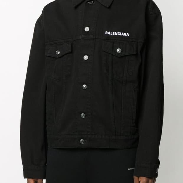 [44] 발렌시아가 크루 로고 데님 자켓