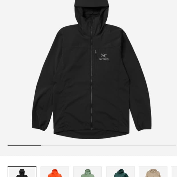 (새상품) 아크테릭스 스쿼미시 후디 블랙 s size