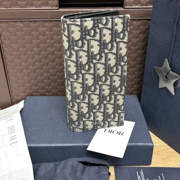 [정품/OS] 디올 오블리크 장지갑