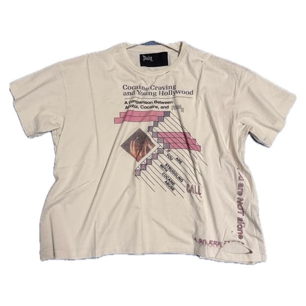 25SS 팔리할리우드 코카인 크레이빙 티셔츠