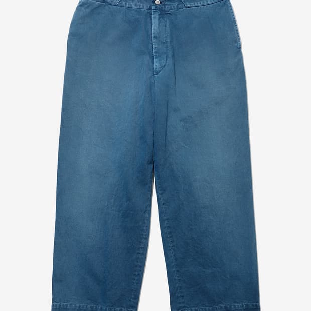 아프레쎄 25AW 빈티지 치노 워크 팬츠 블루