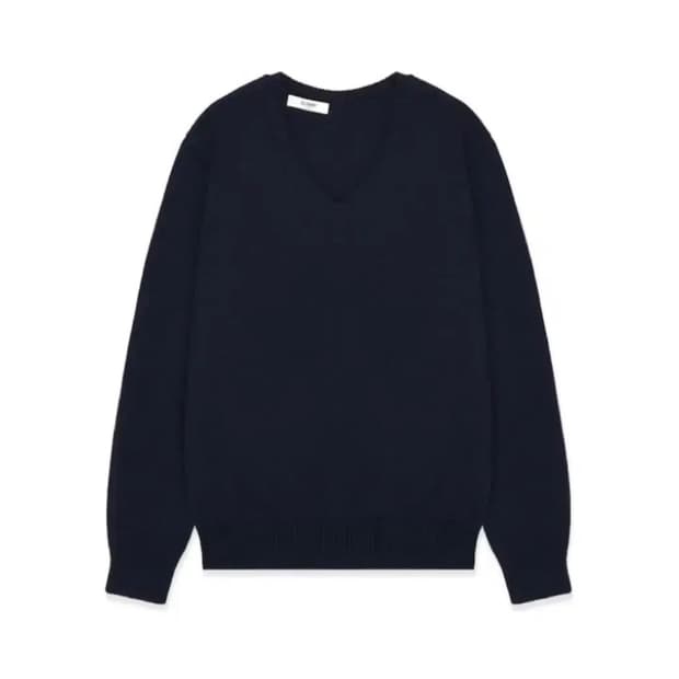 글로니 g classic 브이넥니트 네이비