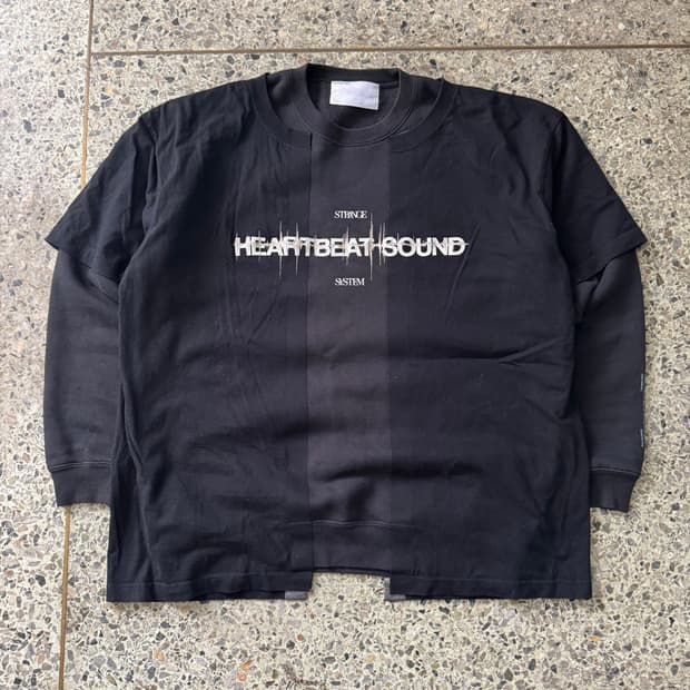 [M~XL] Poliquant 디테일 롱 슬리브 스웻셔츠