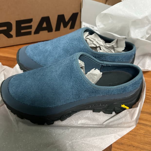 한정판 머렐 X YMC 모압 2 슬라이드 SE 블루 미라지