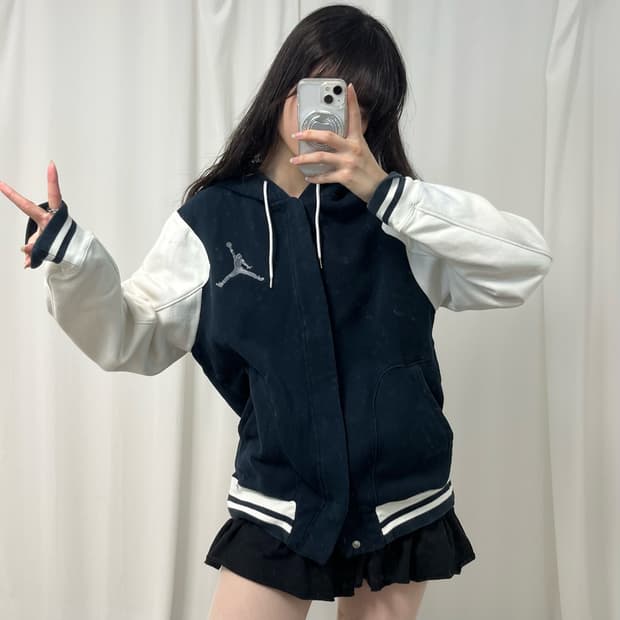 Jordan navy hood jacket