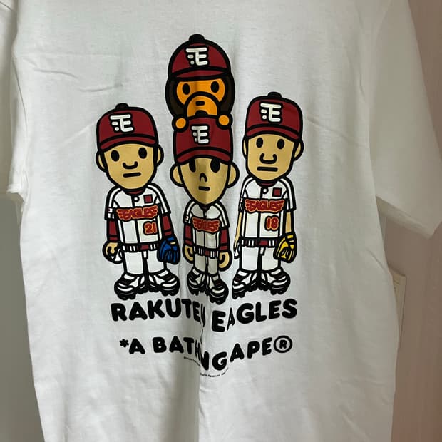 BAPE 베이프 베이비 마일로 라쿠텐 반팔 M