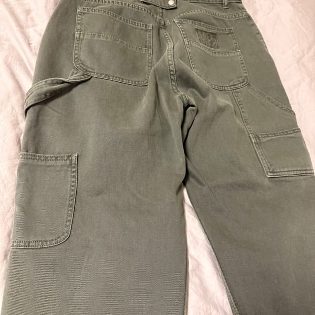 플라스틱 프로덕트 데님 카펜더 팬츠 (KHAKI)