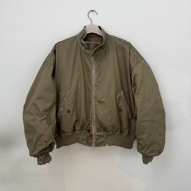 빈티지 퍄디드 패딩자켓