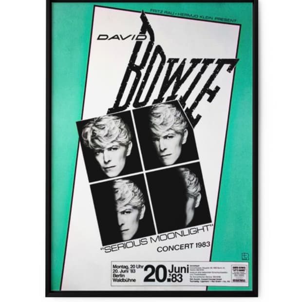 데이빗 보위 'Serious Moonlight Tour' 오리지널 포스터