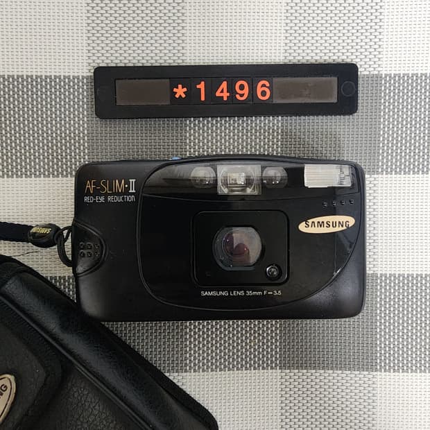 삼성 캐녹스 AF 슬림 2 필름카메라 파우치포함