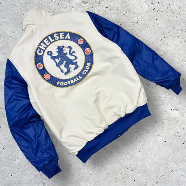 [100] 아디다스 첼시 빅로고 트랙 점퍼 자켓 블루 D196