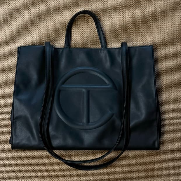 텔파 라지 쇼핑백 블랙