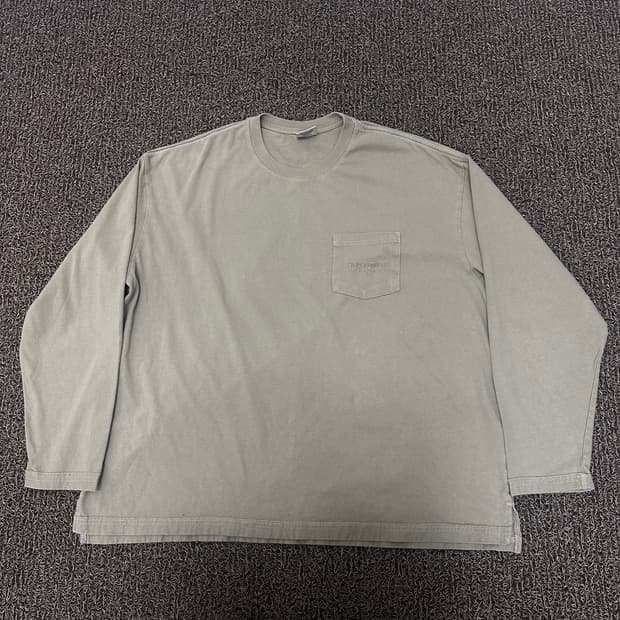 디스이즈네버댓 포켓 긴팔티셔츠 카키 L