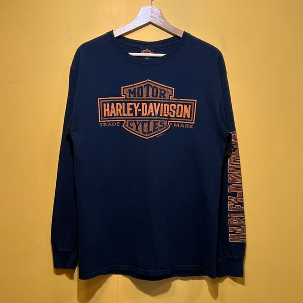 [M] 할리데이비슨 뉴욕 바타비아 롱슬리브 백그래픽 긴팔 티셔츠